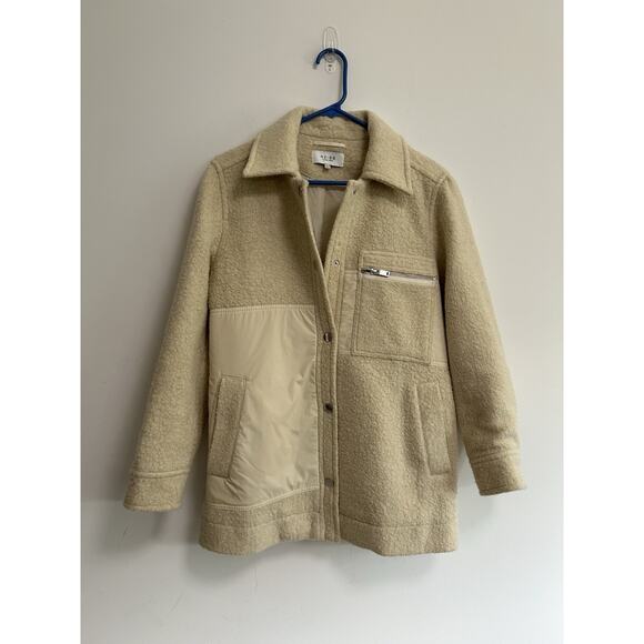 REISS LIO RELAXED FIT UTILITY JACKET in Wool Shirt Shacket SZ US4 SMALL Oversize - Picture 3 of 13